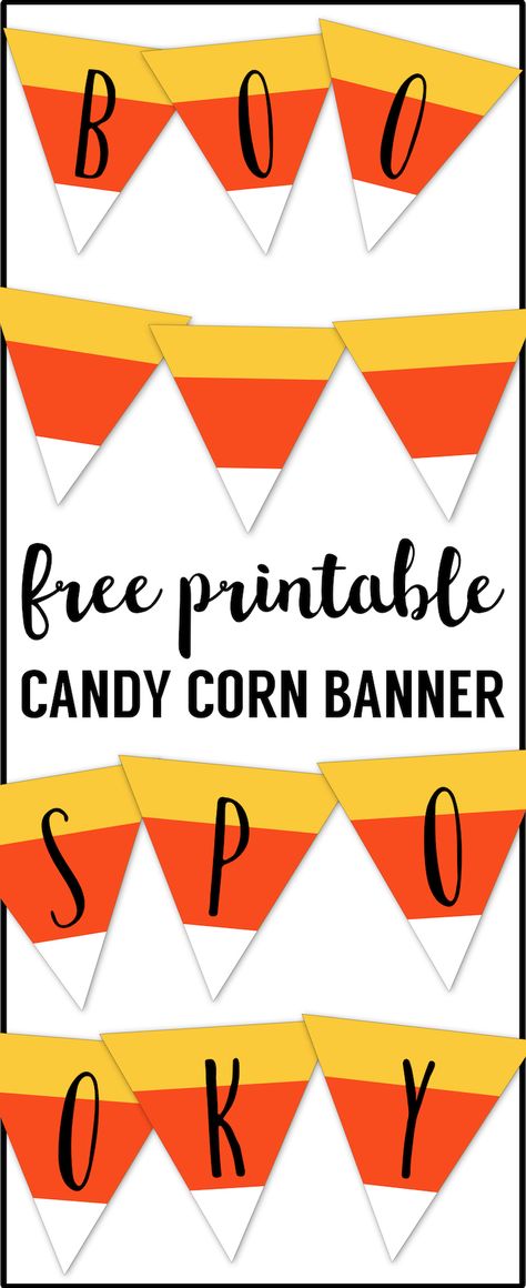 Free Printable Halloween Banner Candy Corn Letters. Candy Corn printable complete alphabet letters to creat any Halloween decor sign. Spooky, Boo, Happy Halloween. #papertraildesign Corn Printable, Daycare Decorations, Printable Halloween Banner, Halloween Classroom Decor, Printable Lables, Halloween Classroom Door, Imprimibles Halloween, Minion Halloween, Halloween Bulletin Boards