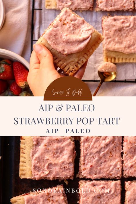 Aip Dessert Recipes, Aip Paleo Desserts, Aip Baking, Aip Diet Recipes, Paleo Breakfasts, Strawberry Pop, Aip Breakfast, Autoimmune Recipes, Giant Strawberry