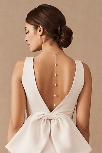 Shoes & Accessories | Anthropologie Back Necklace, Bridal Accessories, Wedding Accessories, Bridal Jewelry, The Back, Trendy Outfits, Wedding Gowns, Chic Style, Wedding Jewelry