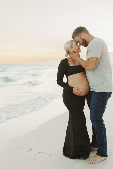 #maternityphotoshoot #photography Maternity Photography On The Beach, Maternity Photo Shoot At The Beach, Maternity Pictures With Husband Beach, Beach Maternity Photos Family, Maternity Shoot At The Beach, Beach Pregnancy Photos, Beach Maternity Photos Couples, Maternity Couple Poses, Maternity Pictures Beach