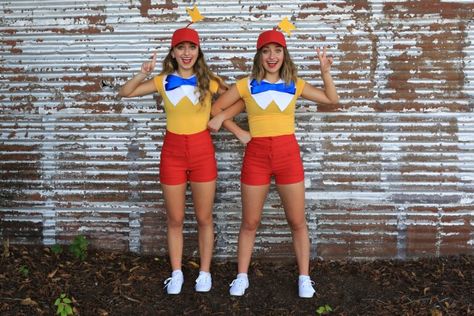 Disney Friend Costumes, Halloween Pair Costumes, Disney Duo Costumes, Pair Halloween Costumes, Friends Costumes, Friend Halloween Costumes, Pair Costumes, Best Friend Halloween, Best Friend Costumes