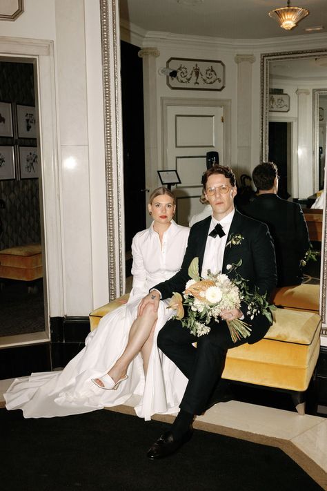 At Home Elopement, Home Elopement, Stockholm Wedding, Carolina Herrera Bride, The Carlyle Hotel, Elopement Dresses, Carlyle Hotel, The Carlyle, Anti Bride