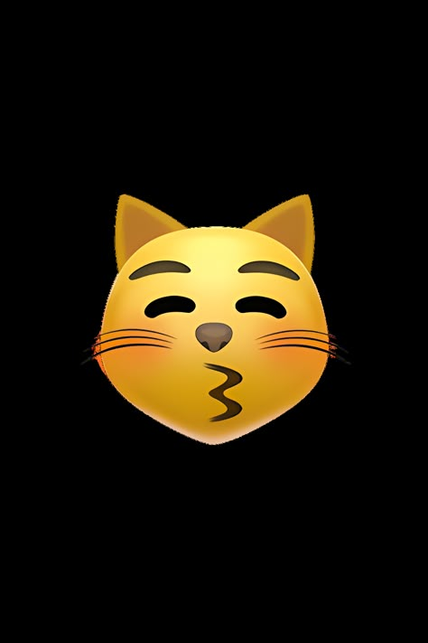 The 😽 Kissing Cat emoji depicts a cute, cartoonish cat with its eyes closed and lips puckered as if it is about to give a kiss. The cat's fur is usually shown in shades of gray or orange, and it has small, pointed ears and whiskers. The emoji may also have a small heart or blush on its cheeks to indicate its affectionate nature. Cute Kiss Emoji, Lips Puckered, Emot Iphone, Emoji Kiss, Emoji Ip, Emojis Iphone, Apple Emojis, Emoji Stickers Iphone, Kiss Emoji