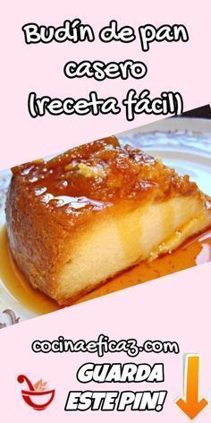 Este es un postre económico, simple y rápido de hacer. Ideal para aprovechar el pan sobrante del día. Copia esta receta facil para hacer budin de pan casero. Guatemalan Desserts, Boricua Recipes, Flan Recipe, Sweet Cooking, Pastry Desserts, Portuguese Recipes, Cooking Recipes Desserts, Bread Pudding, Special Recipes