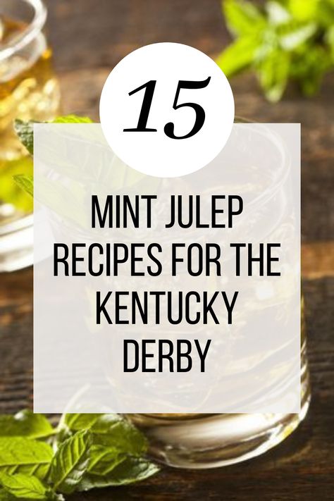 Mint Julep Punch, Mint Julep Recipe Kentucky Derby, Mint Julip, Kentucky Derby Mint Julep, Mint Julep Bar, Making Drinks, Southern Foods, Julep Recipe, Mint Julep Recipe