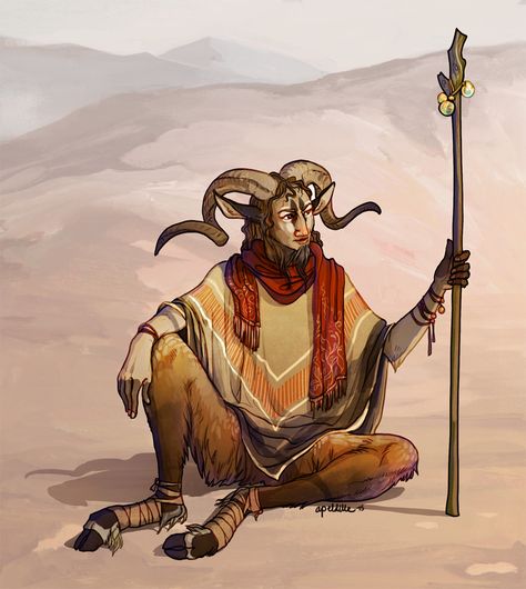 Dnd Faun, Faun Character Design, Robin Goodfellow, Fantasy Races, Fantasy Rpg, Character Creation, Pics Art, Dnd Characters, Creature Design