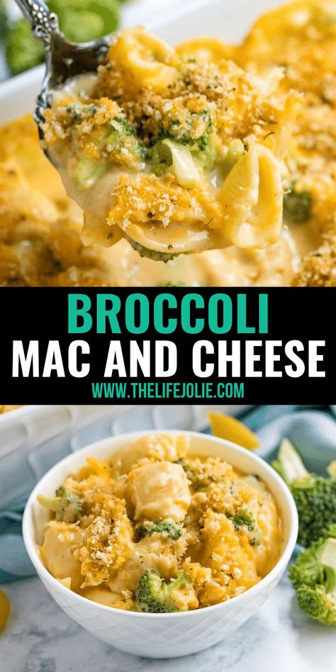 Macaroni Broccoli Casserole, Macaroni And Cheese With Broccoli, Broccoli Mac And Cheese Baked, Baked Broccoli Mac And Cheese Recipe, Baked Broccoli Mac And Cheese, Broccoli Mac And Cheese Casserole, Brocoli Macaroni And Cheese, Homemade Mac And Cheese Recipe With Broccoli, Mac And Cheese With Broccoli Baked