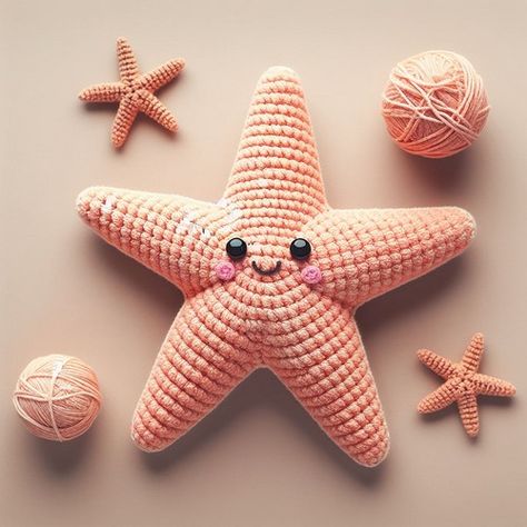 Free Amigurumi Starfish Crochet Pattern Amigurumi Starfish Free Pattern, Crochet Beach Amigurumi, Crochet Star Fish Pattern Free, Starfish Crochet Pattern Free, Crochet Starfish Free Pattern, Crochet Starfish Pattern, Starfish Amigurumi, Coastal Classroom, Starfish Crochet