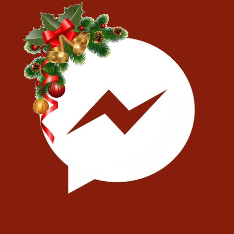 Christmas Messenger Icon, Facebook Christmas Icon, Messenger App Icon, Icons Christmas, Icon Christmas, Christmas Wallpaper Iphone Cute, Widget Ideas, Christmas Apps, Phone Icons