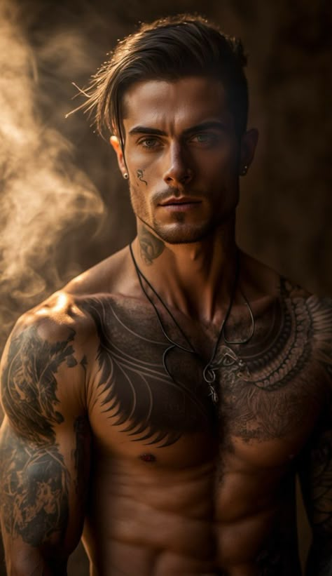 Male Art Poses, Male Template, Handsome Male Art, Form Study, Romance Novel Covers, Roses Book, Character Inspiration Male, Art Male, Inked Men