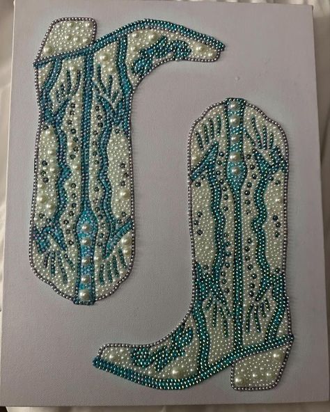 “Blue double boot kit” is available on my website💙🦋🧢🐬�🐠🥏🫐 Diy Diamond Art Ideas, Spray Paint Painting, Bedazzled Stuff Aesthetic, Rinstonestone Art, Bedazzled Wall Art Ideas, Rhinestone Painting Ideas, Rhinestone Art Ideas, Crafts You Can Sell, Canvas Diy Ideas