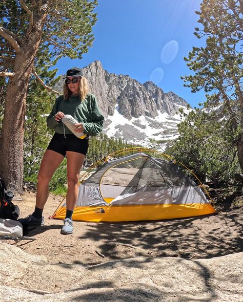 Day 4 // John Muir Wilderness 🏔️ 🥾 🏕️ I woke up with excitement ready to start my overnight trip on the Big Pine Lakes Loop (*permit required*). I was feeling better adjusted to the elevation and ready for the climb to the lakes. I had attempted this trail the summer before with my sister, but when we came in late June, most of the trail was still covered in snow due to the record-breaking snowfall we had last year. We were actually some of the first people to hike the trail last season s... Outdoorsy Aesthetic, Pine Lake, Camping Stuff, Adventure Outfit, Feeling Better, Happy Trails, Adventure Photography, John Muir, Granola Girl