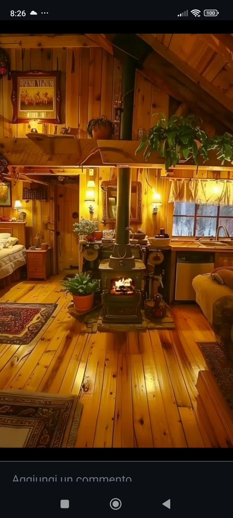 Cozy cabin 60s Cabin, Old Cabin Interior, Cabin Interiors Rustic, Cozy Cabin Bedrooms, Cozy Cabin Interior, Cozy Cabin Aesthetic, Cabin Inside, Vermont Cabin, Mini Cabins