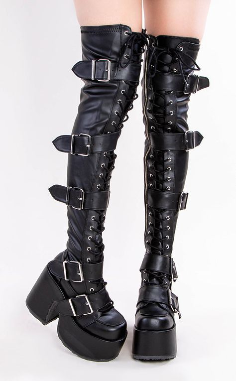 Calf high boots outfit