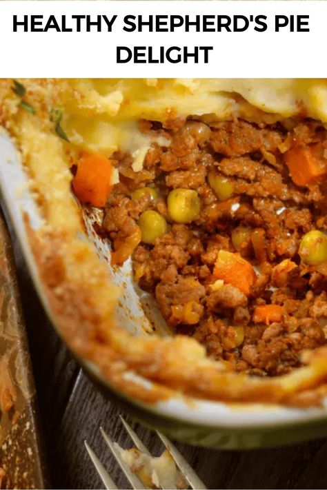 Healthy Shepherd's Pie Delight Ground Turkey Shepherd's Pie, Turkey Shepherds Pie Recipe, Turkey Shepherd's Pie, Turkey Shepherds Pie, Turkey Mince Recipes, Creamy Mashed Cauliflower, Shepherd's Pie Recipe, Minced Meat Recipe, Shepherds Pie Recipe