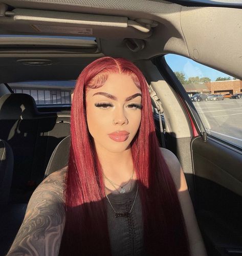 Red Hair Baddie, Stacey Rosado, Part Wigs, Creative Hair Color, Wig For Black Women, Wig Straight, Human Wigs, Honey Hair, Hair Closure