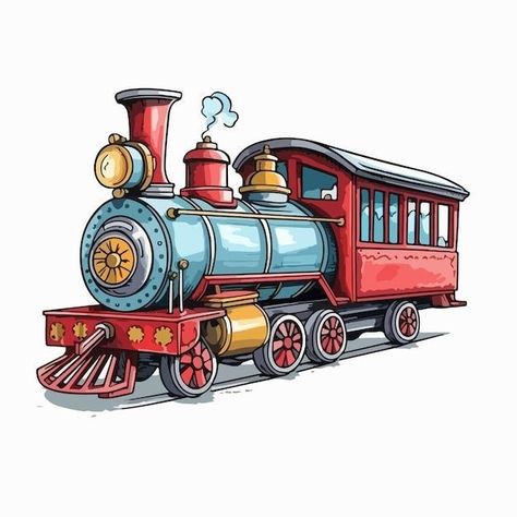 Kids Painting Class, Train Sketch, Cartoon Train, Train Cartoon, Paw Patrol Birthday Theme, Train Vector, Train Drawing, Abc Printables, Calligraphy Art Print