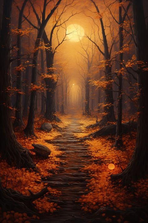 Autumn Forest Trail Art Print  - Realistic Landscape Painting - Fall Home Wall Decor - Perfect To Gift Landscape Lovers | acrylic painting food
, kitchen artwork painting
, kitchen artwork painting
, acrylic painting kitchen art
, oil painting food
, kitchen paintings art wall decor
, kitchen paintings art wall decor bohemian
, fruit wall art
, fruit art print
, fruit painting prints
, abstract fruit painting
, fruit canvas painting Forest Trail, Landscape Art Painting, Autumn Scenes, Autumn Scenery, Autumn Painting, Fantasy Art Landscapes, Fall Pictures, Autumn Forest, Autumn Landscape