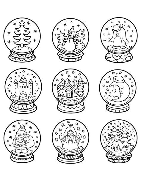 Free Christmas Ornament Patterns, December Coloring Pages Free Printable, Christmas Coloring Pages Free Printable, Christmas Activity Sheets, Christmas Activity Pages, Christmas Coloring Pages For Adults, Watercolor Christmas Cards Diy, Christmas Ornament Coloring Page, Winter Coloring Pages