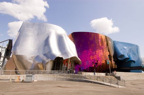 19 U.S. museums with outstanding architecture - Curbed Music Museum, Visit Seattle, Destin Hotels, Lake Union, West Seattle, Frank Gehry, Organic Architecture, Emerald City, Road Trip Fun