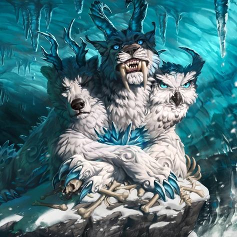 Cerberus Wallpaper Iphone, Cerberus Aesthetic, Cerberus Art, Creepy Animals, Fantasy Wolf, Creature Artwork, Mythical Animal, Fantasy Beasts, Monster Concept Art