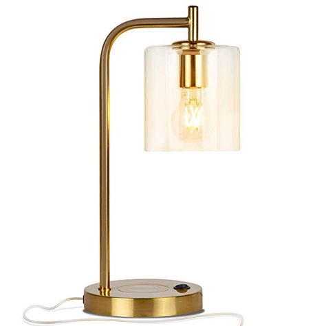 Gold Bedroom Lamps Bedside Tables, Metal Bedside Lamp, Gold Lamps Bedroom, Gold Bedside Lamp, Midcentury Industrial, Gold Desk Lamp, Gold Lamps, Apartment 2023, Rope Table