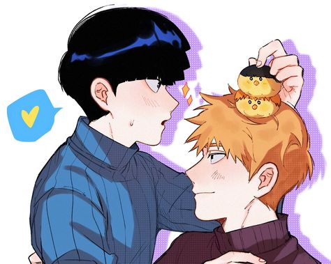 Mob X Reigen Kiss, Shigeo X Reigen, Reigen Arataka, Mob 100, Mob Physco 100, Fan Service, Family Album, Cute Art, Avatar