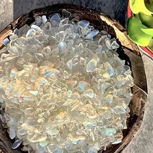 Indian Consigners Natural Crushed Polished Tumbled Gem Stone Chips, Decoration & Healing Crystals (White Opal) Witchcraft Healing, Altar Witchcraft, Drawing Salve, Scene Setting, Broken Glass Crafts, What Is Design, Rock Tumbling, Compost Soil, Crystals White