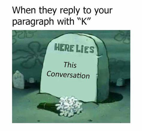 It has come to a general consensus that the reply 'k' to an extensive opinion on text breaks our souls a little inside Memes Humor, Really Funny Memes, Funny Laugh, New Memes, Funny Facts, Photo Profil, Relatable Quotes, Mood Pics, Funny Texts