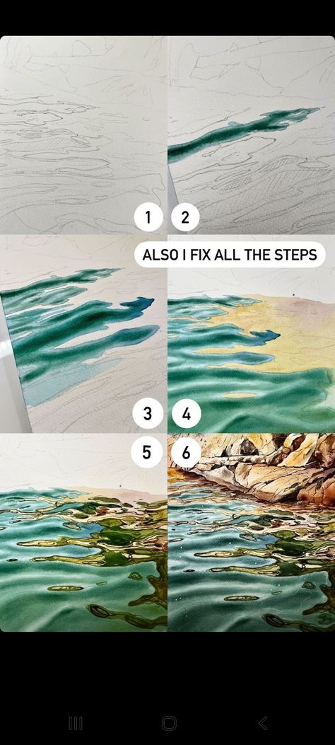 Watercolor Wave, Painting Water, Diy Watercolor Painting, Have Inspiration, Watercolor Painting Techniques, Water Art, Watercolor Paintings Tutorials, Watercolor Art Lessons, Arte Sketchbook