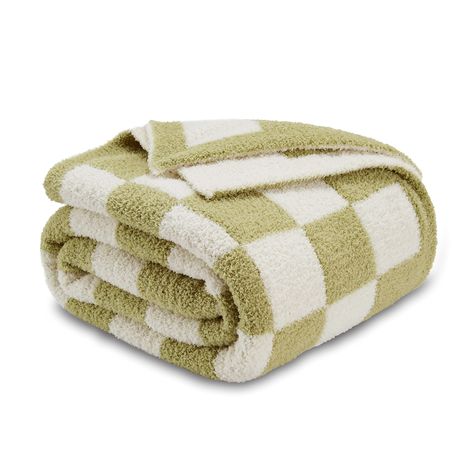 PRICES MAY VARY. FLUFFY MICROFIBER, ULTRA SOFT: Made from 100% high-quality Fluffy Microfiber yarn with a subtle stretch, which makes this checkered throw blanket radically soft. Both sides of the blanket have a fluffy texture. It’s a ultra soft, stretchy, warm, medium-weighted throw blanket. It’s just all-around cozy TWO-TONE CHECKERBOARD DESIGN: Checkerboard design is on-trend over the past year. This simple, iconic checkerboard throw blanket design offering a look that is both retro and class Checker Blanket, Fuzzy Throw Blanket, Barefoot Dreams Blanket, Feather Yarn, Soft Sofa, Coverlet Bedding, Comfort Blanket, Knit Throw Blanket, 캐릭터 드로잉