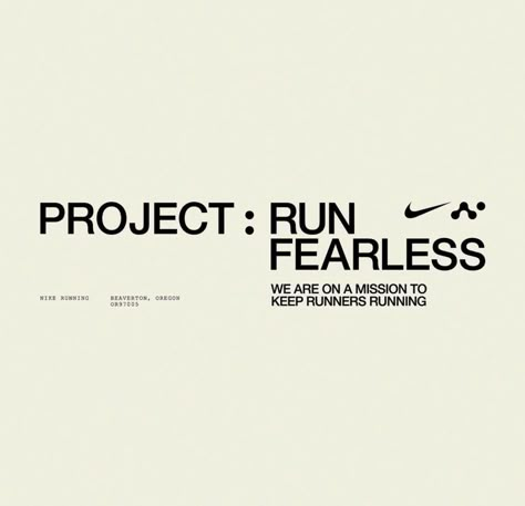 Run Typography, Nike Prints, Green Folder, Logo Lockup, Deck Inspiration, Gif Ideas, Church Social Media, Sport Branding, Graphic Typography