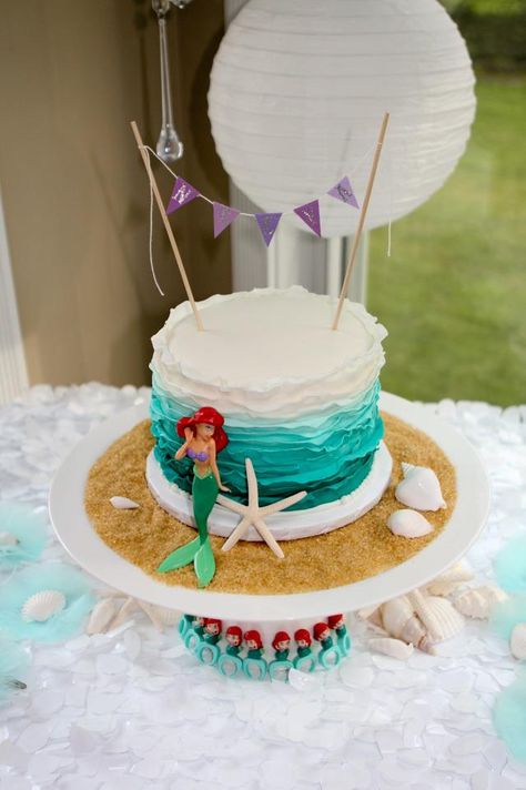 Marmeid Cake, Mermaids Cake, Ariel Birthday Cake, Spiderman Cake Ideas, Sirenita Cake, Personal Cakes, Ariel Cake, Ariel Birthday Party, Little Mermaid Cakes