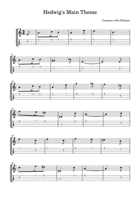 Harry Potter Theme Guitar Tab, Ukulele Fingerpicking, Easy Guitar Tabs, Ukulele Tabs, Fingerstyle Guitar, Ukulele Songs, Easy Guitar, Harry Potter Theme, O Holy Night