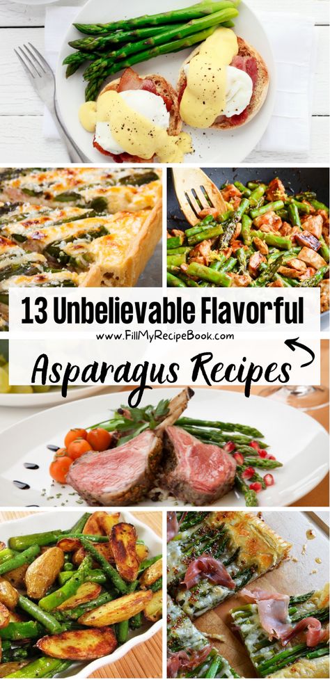 Sharing a few recipe ideas to create with asparagus. Try them with potatoes as a casserole or side dishes with fine dining meals. In tars and more ideas to choose from. Asparagus Side, Asparagus Recipes Baked, Asparagus Dishes, Goat Cheese Pasta, Asparagus Recipes Roasted, Roasted Fingerling Potatoes, Asparagus And Mushrooms, Asparagus Pasta, Baked Asparagus