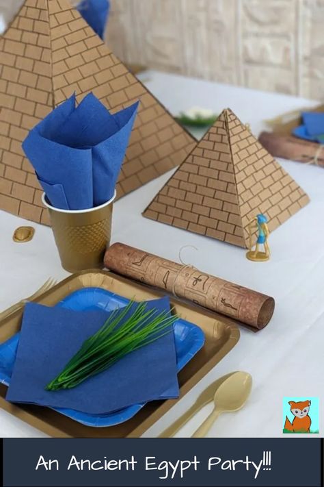 Step into the world of the Pharaohs with our easy and inexpensive DIY ideas for an unforgettable Ancient Egypt party! Find ideas for budget-friendly decorations, games, and activities that will make your celebration stand out without breaking the bank. Experience the magic of Ancient Egypt and make your party an historical hit. Click here to check it out! Cleopatra Birthday Party Ideas, Ancient Egypt Birthday Party, Egyptian Themed Party Decoration, Egypt Theme Party, Ancient Egypt Party, Egypt Decorations, Egypt Party, Egypt Vbs, Egypt Games