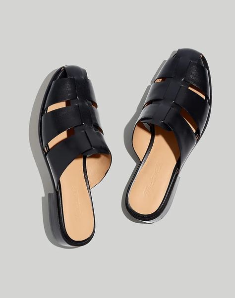 The 25 Best Flats to Wear for Every Occasion | Who What Wear Madewell Mules, Northern California Style, Slingback Mules, Black Leather Mules, Heel Mules, Madewell Shoes, Slip On Mules, Loafer Mules, California Style