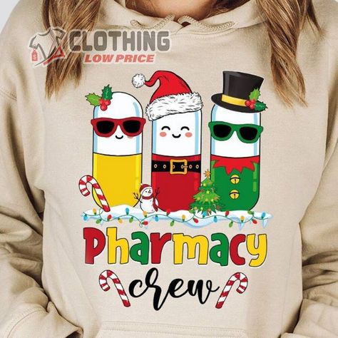 Christmas Pharmacy Crew Sweatshirt, Pharmacy Technician Gift, Merry Christmas Long Sleeve Shirt Check more at https://clothinglowprice.com/product/christmas-pharmacy-crew-sweatshirt-pharmacy-technician-gift-merry-christmas-long-sleeve-shirt/ Pharmacy Christmas, Christmas Long Sleeve Shirts, Pharmacy Technician, Crew Shirt, Christmas Door, Crew Sweatshirts, Shirt Ideas, Pharmacy, Long Sleeve Shirt