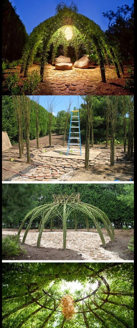 Willow Dome, Above Ground Garden, Garden Arch Trellis, Arch Trellis, Goth Garden, Garden Design Plans, Home Garden Design, School Garden, Magical Garden