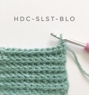 Half Double Crochet Slip Stitch Back Loop Only (HDC-SL-BLO) | Daisy Farm Crafts Slip Stitch Back Loop, Half Double Crochet Slip Stitch, Hdc Crochet, Crochet Slip Stitch, Daisy Farm Crafts, Slip Stitch Crochet, Daisy Farm, Farm Craft, Half Double Crochet Stitch