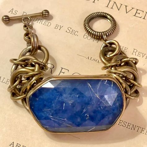 MASSIVE Vintage “Stephen Dweck” (STERLING) Bronze Washed 150g Toggle Bracelet Blue Stone available in the shop. Amazing Designer piece that happens to be quite the chunk of silver!!! Comment to shop and I will send you the link!!! 💗💗💗💗 This is where you will find gorgeous STYLE Vintage & Antique Treasures always amazing one of a kind. Weekly Wednesday Drop with extra during the holidays. Shop with me for quality and exquisitely curated vintage and Antique Treasures. My Shop inventory change... Stephen Dweck, Gorgeous Style, Shop With Me, Bracelet Blue, Toggle Bracelet, Curated Vintage, Blue Bracelet, Blue Stone, Style Vintage