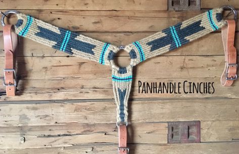 Handmade, Custom Mohair Breast Collar made by Panhandle Cinches. Check us out on Facebook! :) www.facebook.com/panhandlecinches Horse Tack Accessories, Victorian Horse, Horse Braiding, Horse Halters, Barrel Racing Tack, Horse Info, Western Tack, Western Horse Tack, Tack Sets