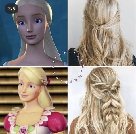 Barbie 12 Dancing Princesses, Hair Movie, 2023 Barbie, Barbie Hairstyle, 12 Dancing Princesses, Barbie Gowns, Princess Hairstyles, Senior Prom, Barbie Movies