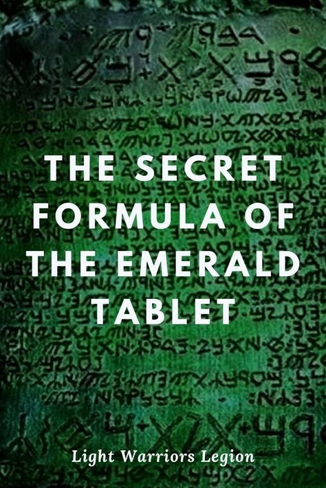 The Secret Formula of the Emerald Tablet Hermetic Symbols, Hermetic Art, Witchy Corner, Alchemy Book, The Emerald Tablet, Hermetic Tarot, Symbol Meanings, Emerald Tablets Of Thoth, Polarity Therapy