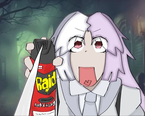 I cried while making this Raid Spray Reaction Pic, Raid Spray, Maya Winky, Goofy Drawings, Alpha Werewolf, Honest Reaction, Bsd Memes, Goofy Drawing, Alpha Sigma