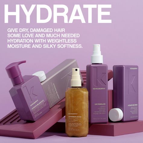 Say goodbye to dry, lifeless hair 👋😩 and hello to luscious locks with Kevin Murphy's hydrate products! 💦💁‍♀️💕 Get ready to shine bright like a diamond ✨✨✨ and say hello to your hair's new BFF! 💁‍♀️✨💕 #HairGoals #HydrateYourHair #KevinMurphyMagic #roundrockhair #Roundrockhaircuts #roundrockhairsalon #Roundrockbob. #roundrockpixie #Roundrocklayers #roundrockshag #BestofRoundrock #austinstylist #cedarparkstylist #Georgetownstylist Kevin Murphy Products, Lifeless Hair, Heat Styling, Kevin Murphy, Shine Bright Like A Diamond, Heat Styling Products, Paraben Free, Damaged Hair, Dry Hair