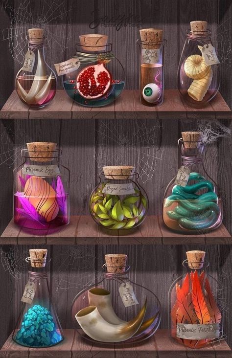 Minimalistic Tattoo Ideas, Helloween Wallpaper, Minimalistic Tattoo, Witch Potion, Props Concept, Buku Harry Potter, Halloween Potions, Magic Bottles, Fantasy Magic