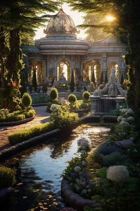 Nature Royal Aesthetic, Garden Castle Aesthetic, Fantasy Castle Garden, Medieval Times Aesthetic, Fantasy Garden Aesthetic, Castle Garden Aesthetic, Royal Garden Aesthetic, Fairytale Palace, Elven Garden