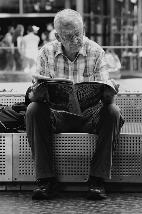 Quiet place #old #man #reading #streetphotography #blackandwhite #berlinwalkers #nicolaecirlig Old Man Reading, Shattered Book, Ugly Love Colleen Hoover, Man Reading, Cool Illusions, Perspective Photography, Tap Tap, Ugly Love, How To Read People