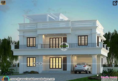 4 bedrooms 2800 sq. ft. modern home design - Kerala Home Design and Floor Plans - 9K+ Dream Houses House Plans 2800 Sq Ft, Modern House Architecture Design, 4 Bedroom Modern House, Modern House Architecture, Free Floor Plans, Bedroom Design Styles, Flat Roof House, Double Storey House, House Design Trends